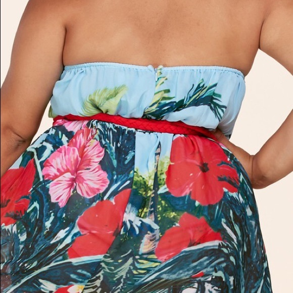 Latiste Tropical Leaf Rope Maxi Dress - Picture 11 of 13